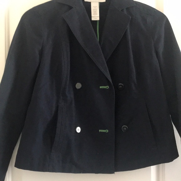 Liz Claiborne 100% Cotton Navy Blue Jacket - Picture 3 of 11